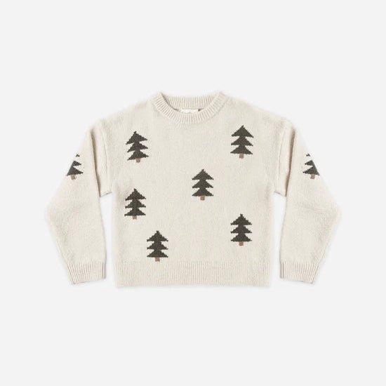 Aspen Sweater: Tree Jacquard