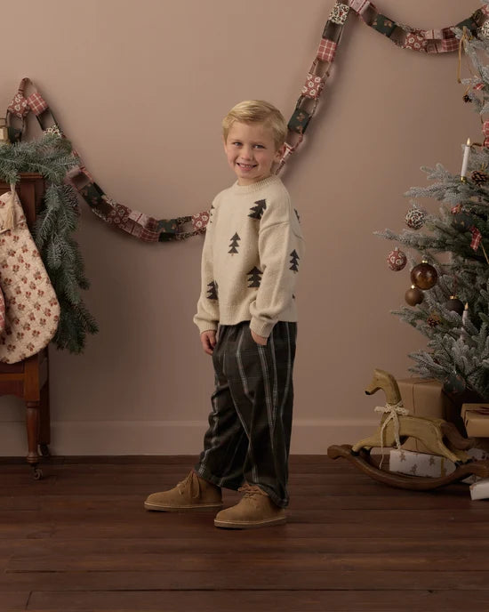 Aspen Sweater: Tree Jacquard