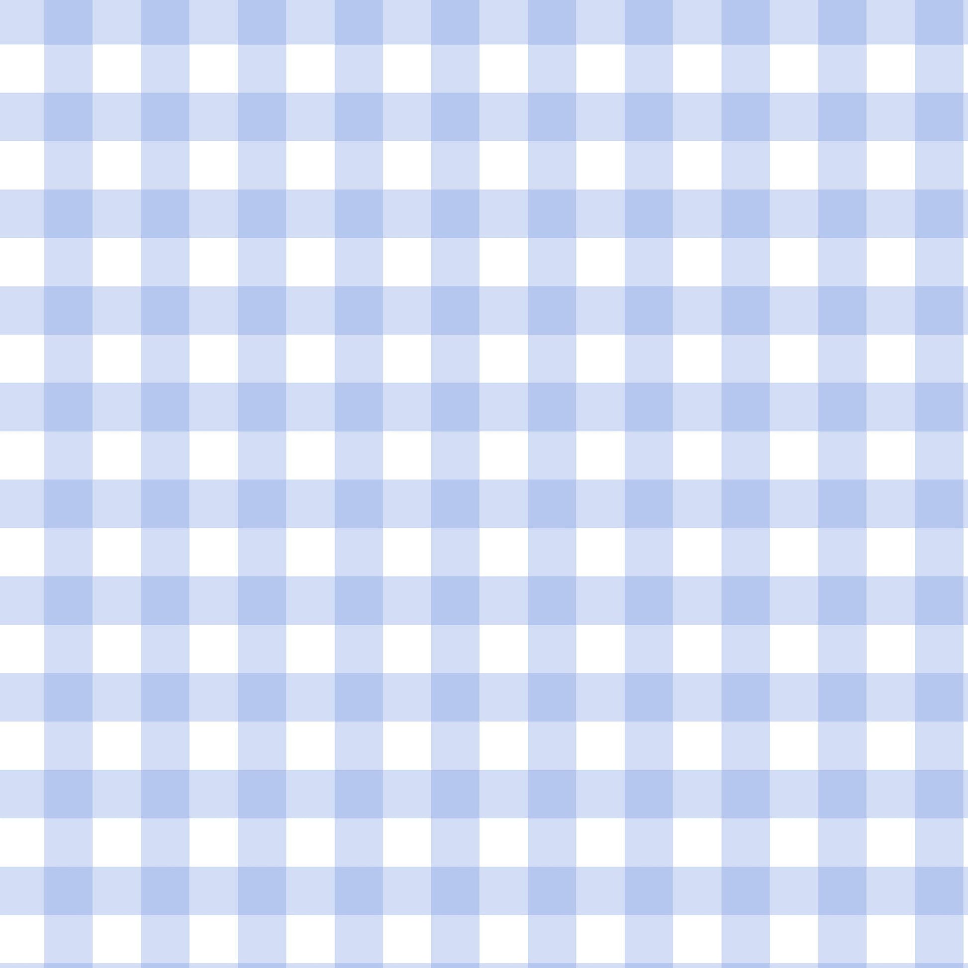 Blue and white gingham pattern