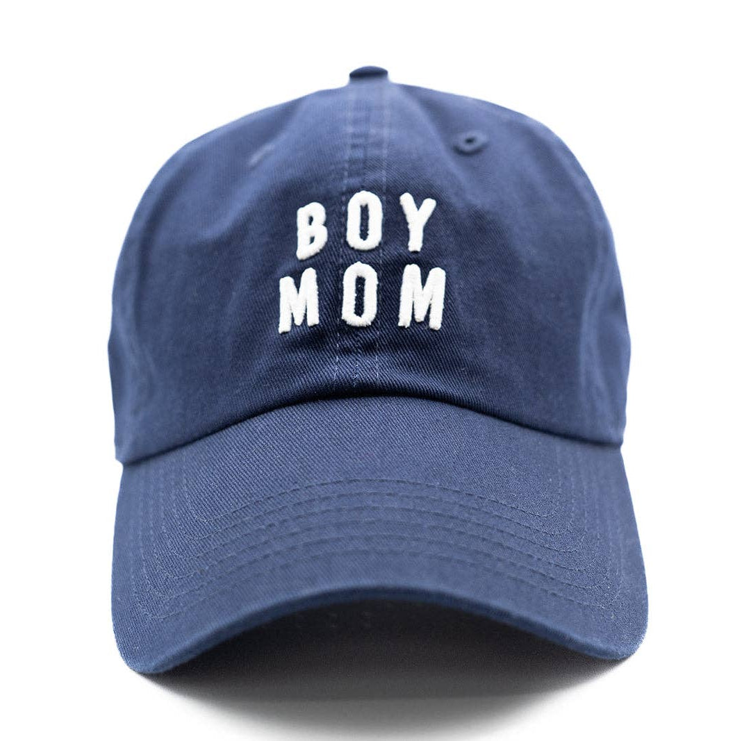 Boy Mom Baseball Hat: Navy