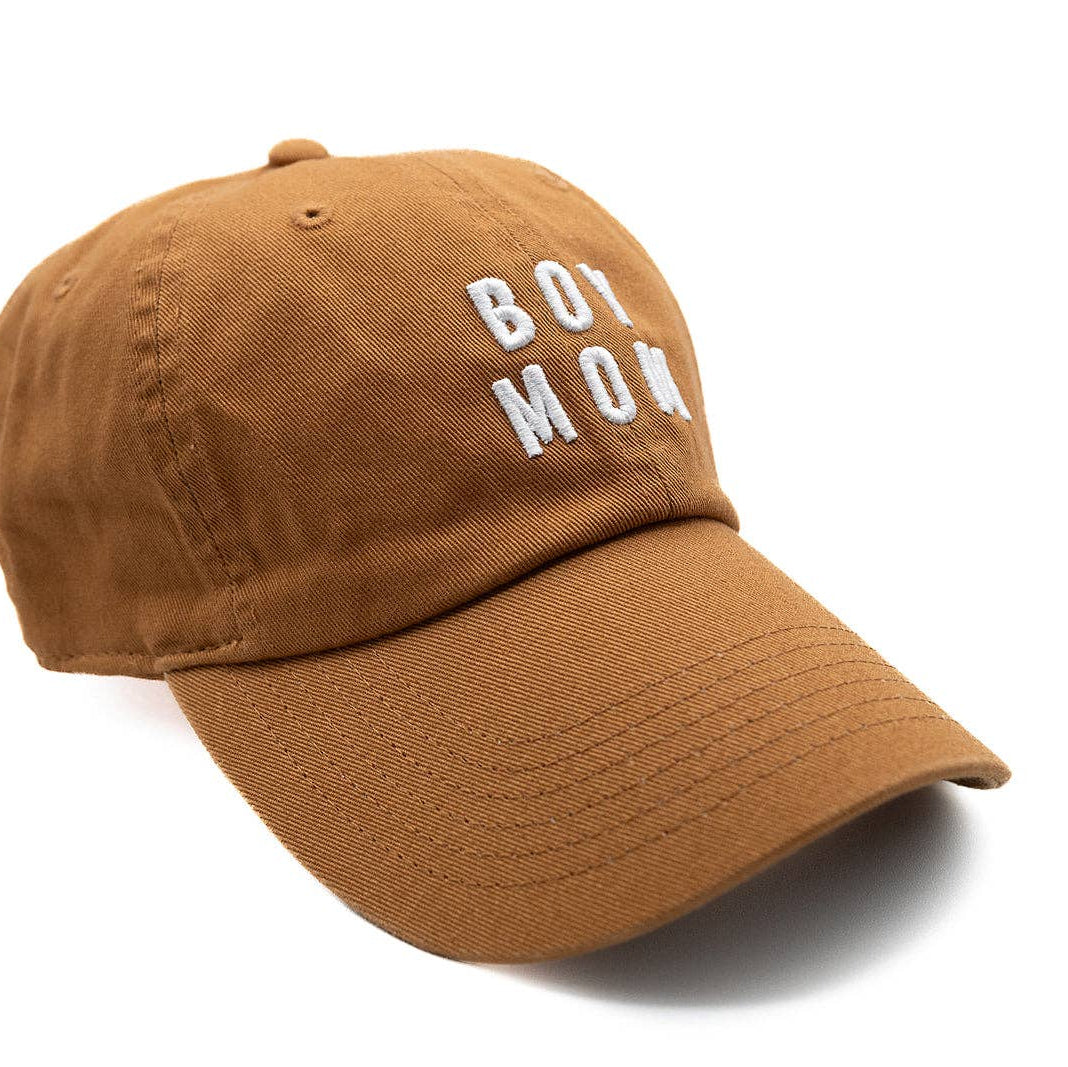 Boy Mom Baseball Hat: Terra Cotta