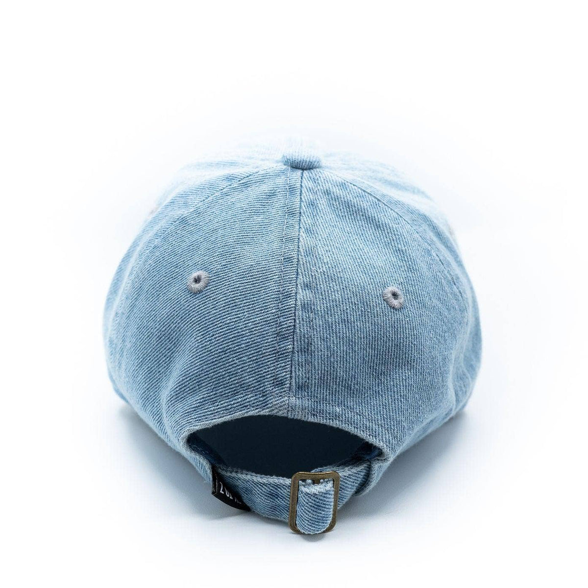 Construction Patch Baseball Hat: Denim