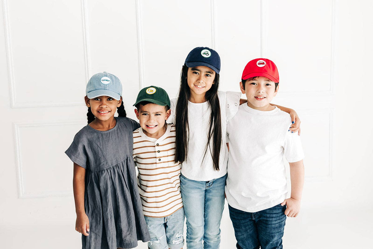 Construction Patch Baseball Hat: Denim