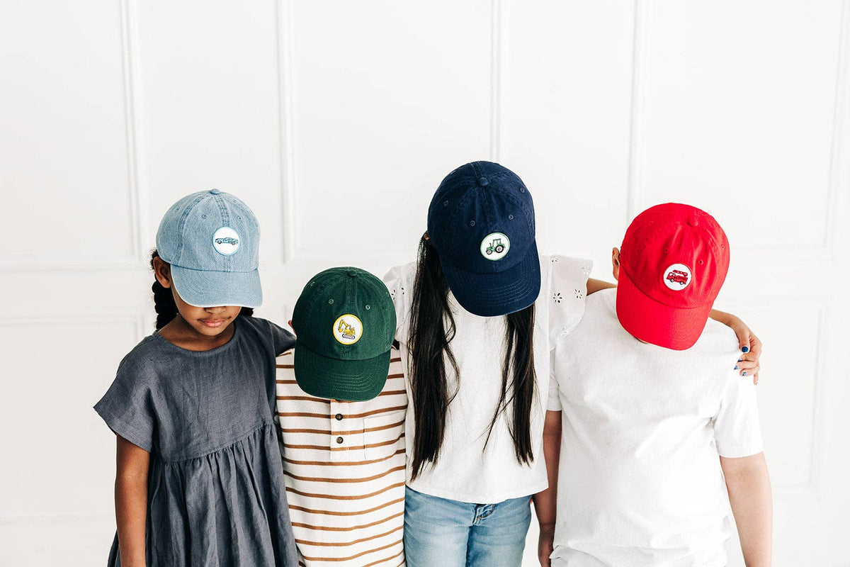 Construction Patch Baseball Hat: Denim