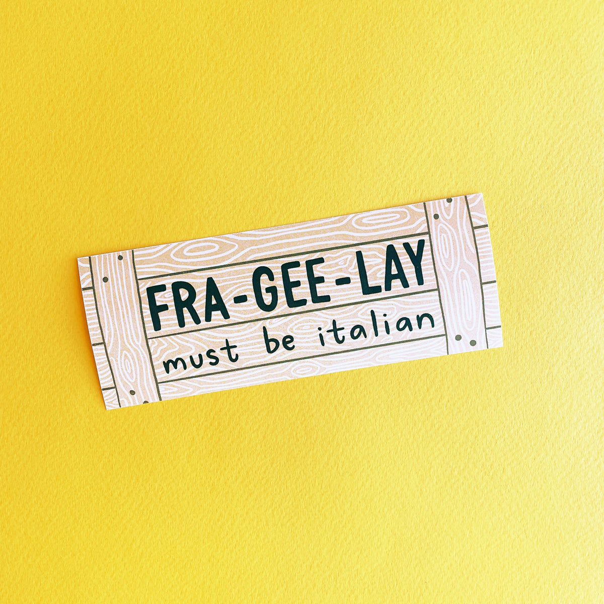 Fra-Gee-Lay Sticker (A Christmas Story)