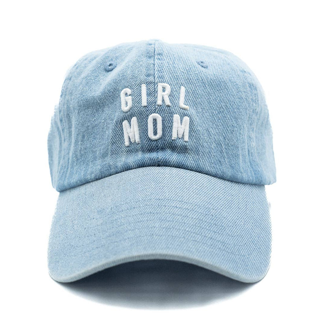 Girl Mom Baseball Hat: Denim