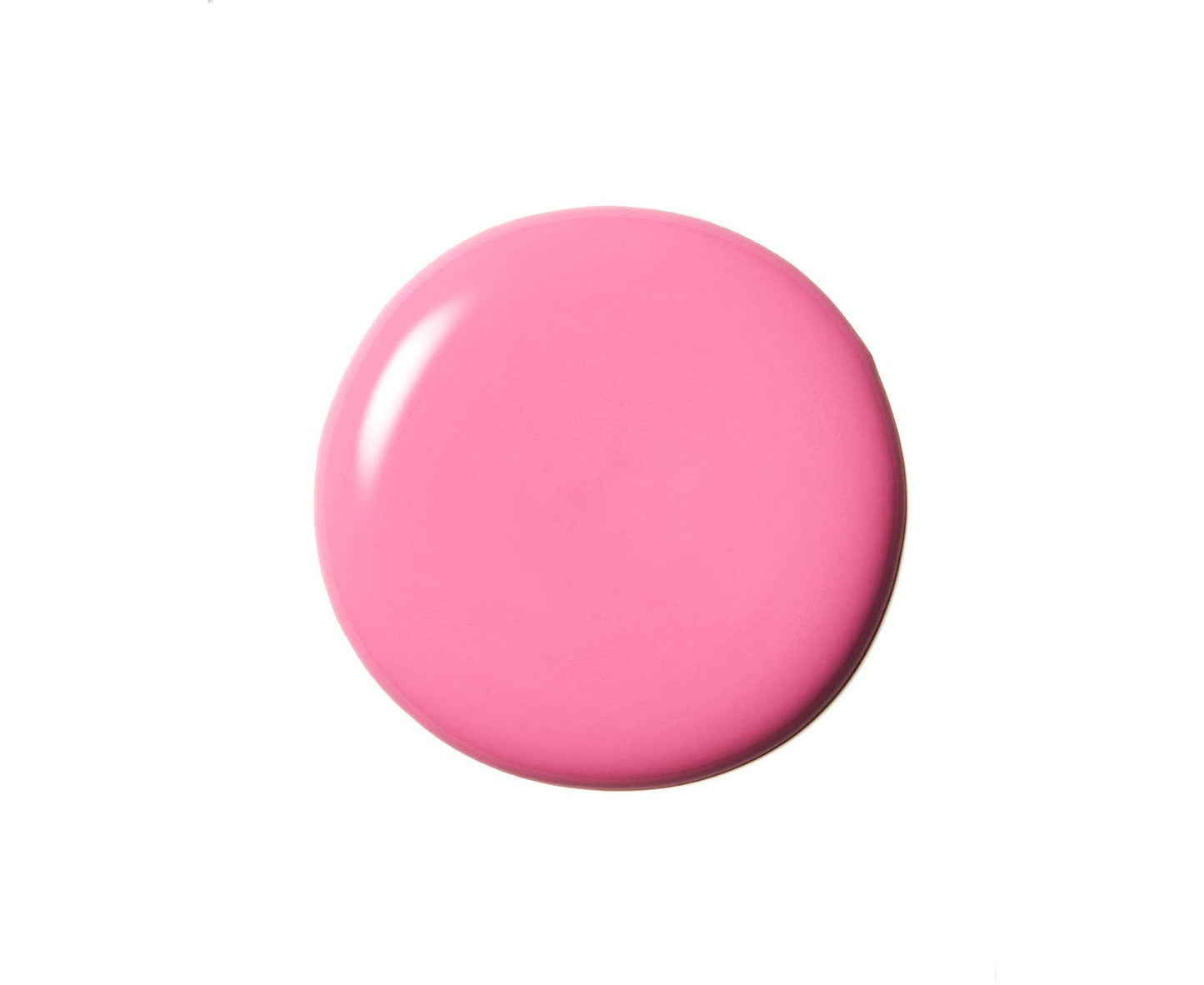 Pink round object on a white background
