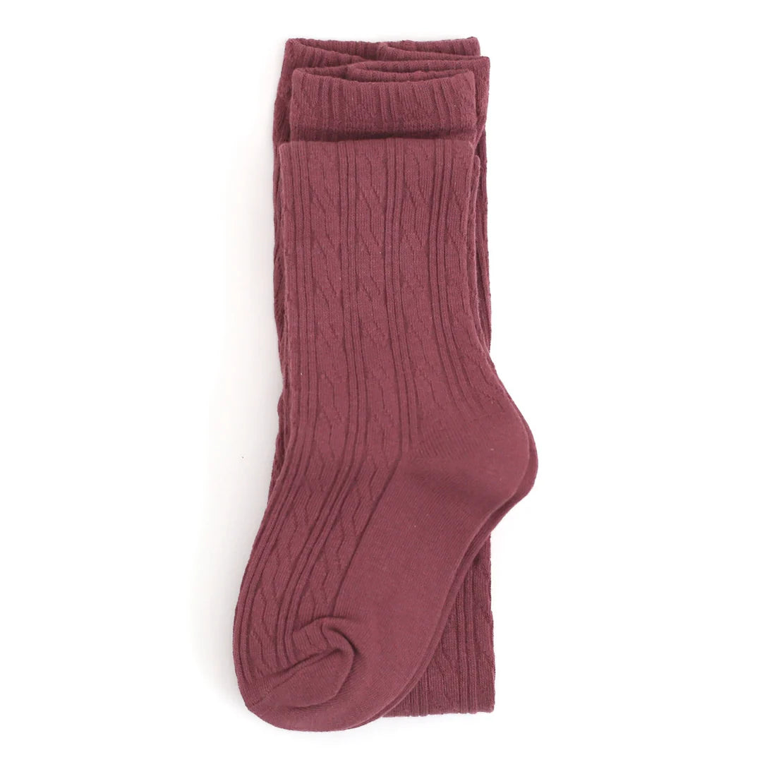 Maroon sock on a white background