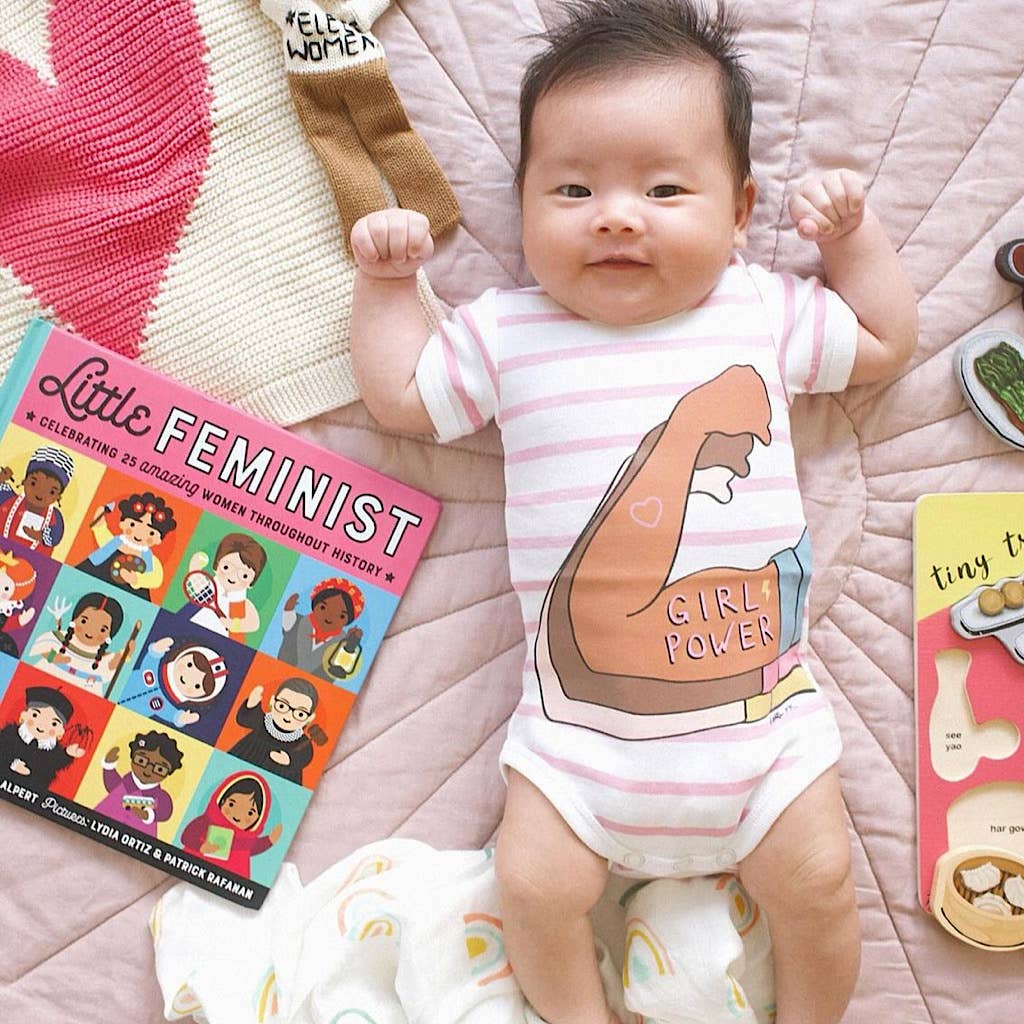 Organic Baby Lovey Blanket - Pink Heart