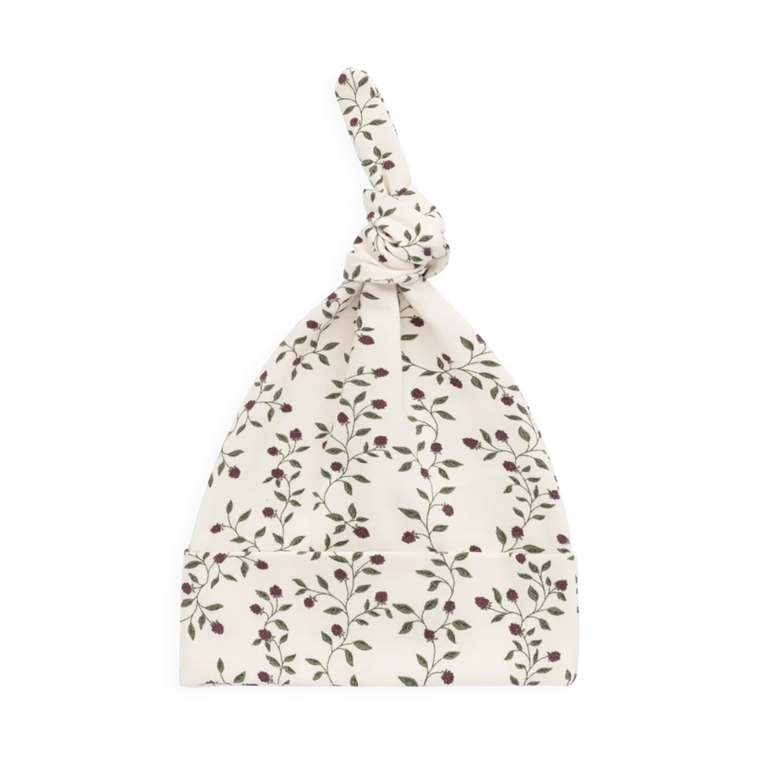 Organic Cotton Knot Beanie - Mulberries
