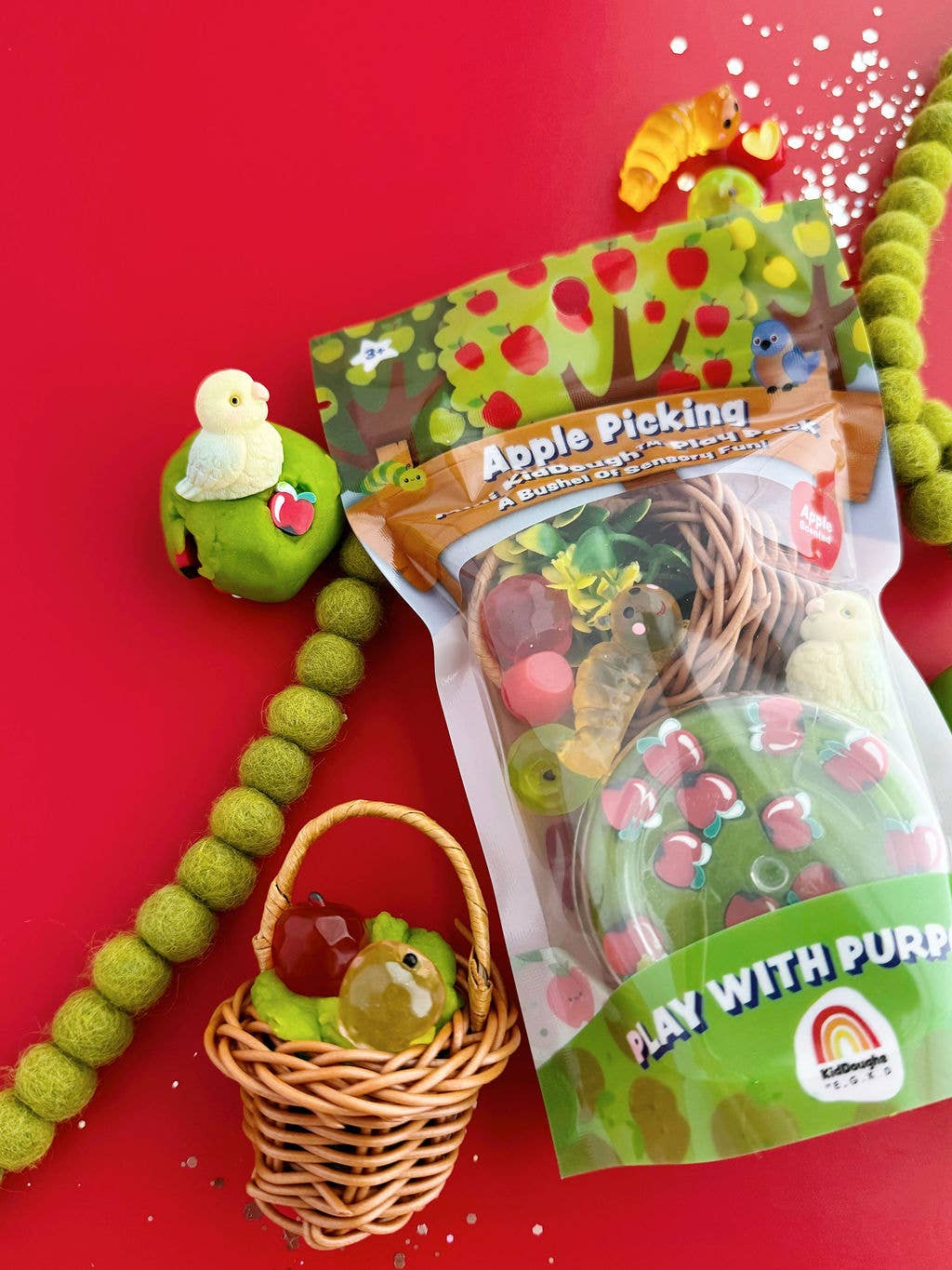 Apple-Picking Mini KidDough Sensory Play Pack