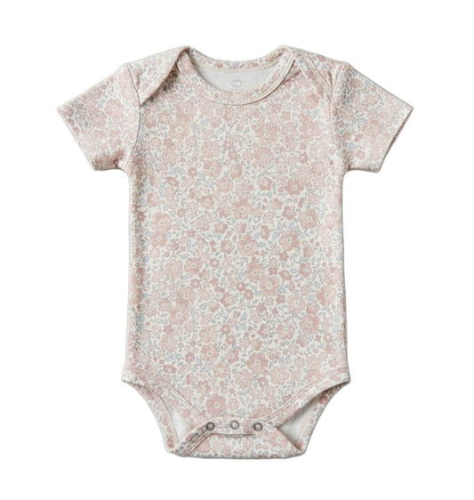 Afton Bodysuit - Belmont Floral / Shell + Powder - Bossy Beans