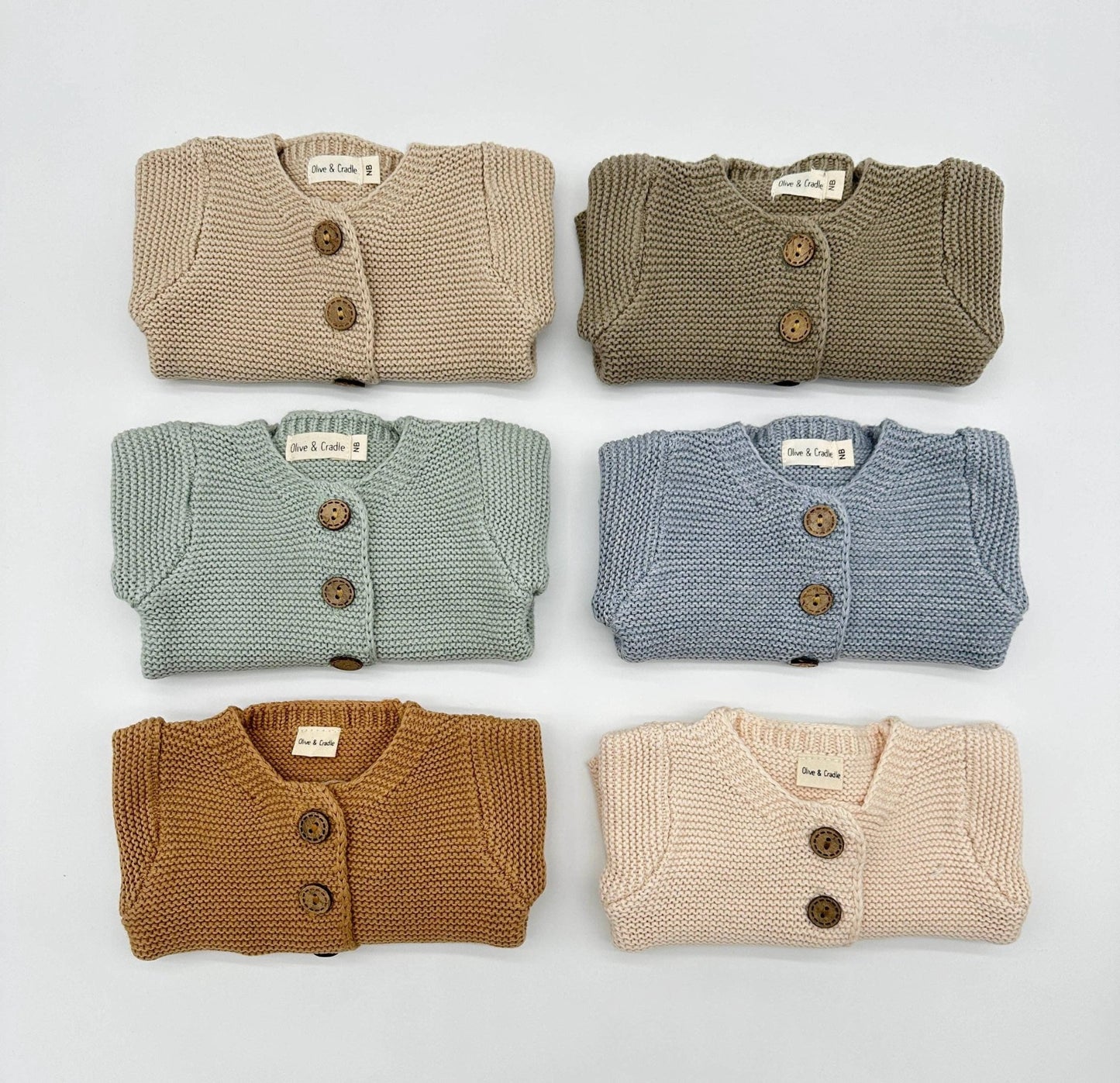 Andi Knitted Cardigan: Heather Blue - Bossy Beans