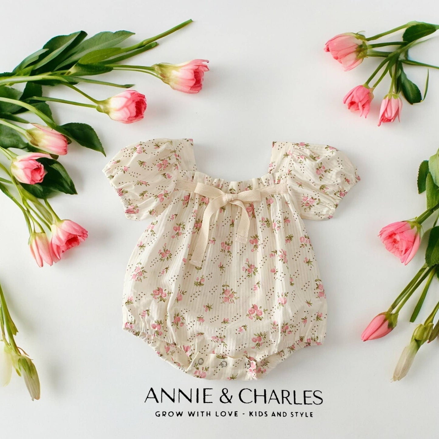 Annie & Charles Baby Bloomer FLEUR: Floral - Bossy Beans