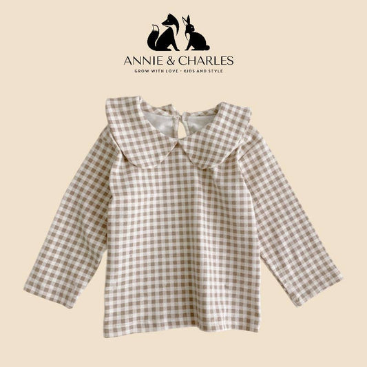 Annie & Charles Long Sleeve Shirt: Karo - Bossy Beans