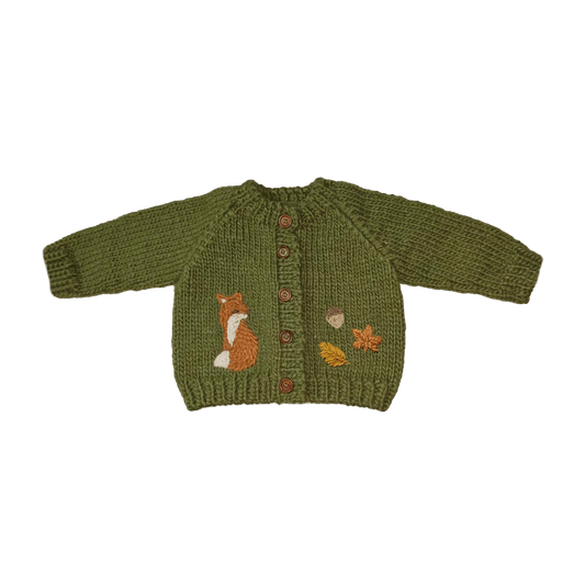 Baby Cardigan - Fox - Bossy Beans