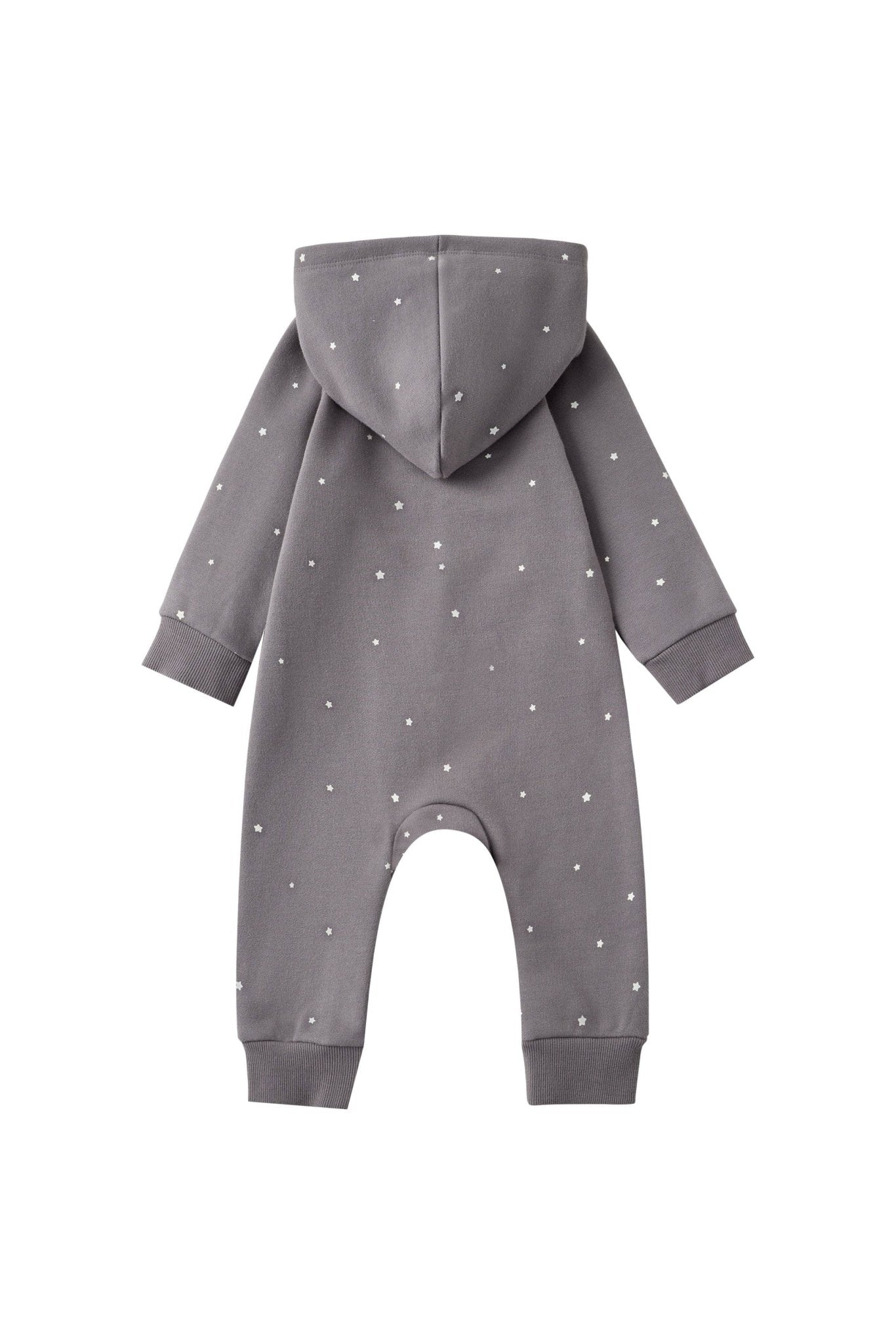 Baby Fleece Organic Cotton Bodysuit - Dark Grey - Bossy Beans