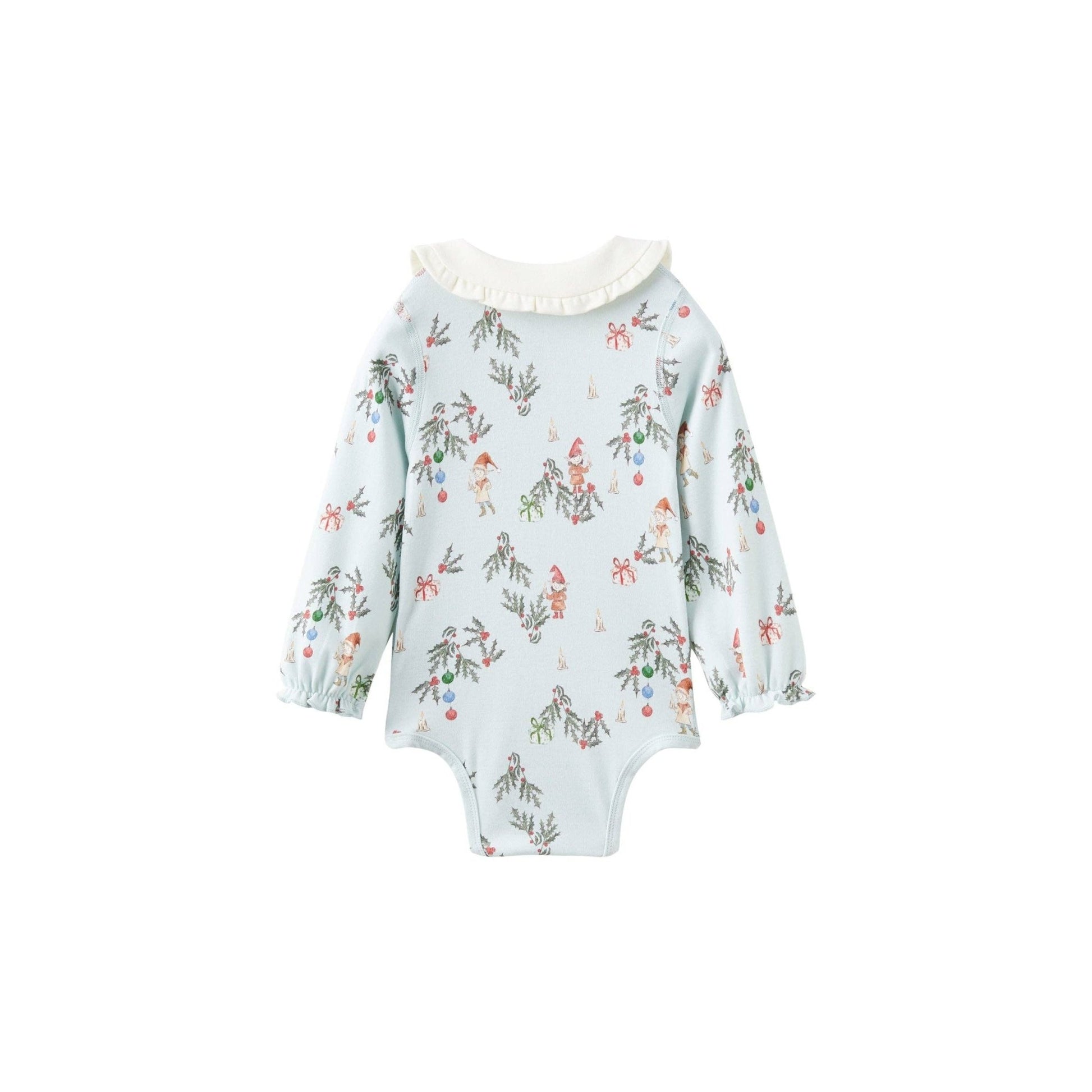 Baby Organic Cotton Collar Long sleeve Onesie - Jolly - Bossy Beans