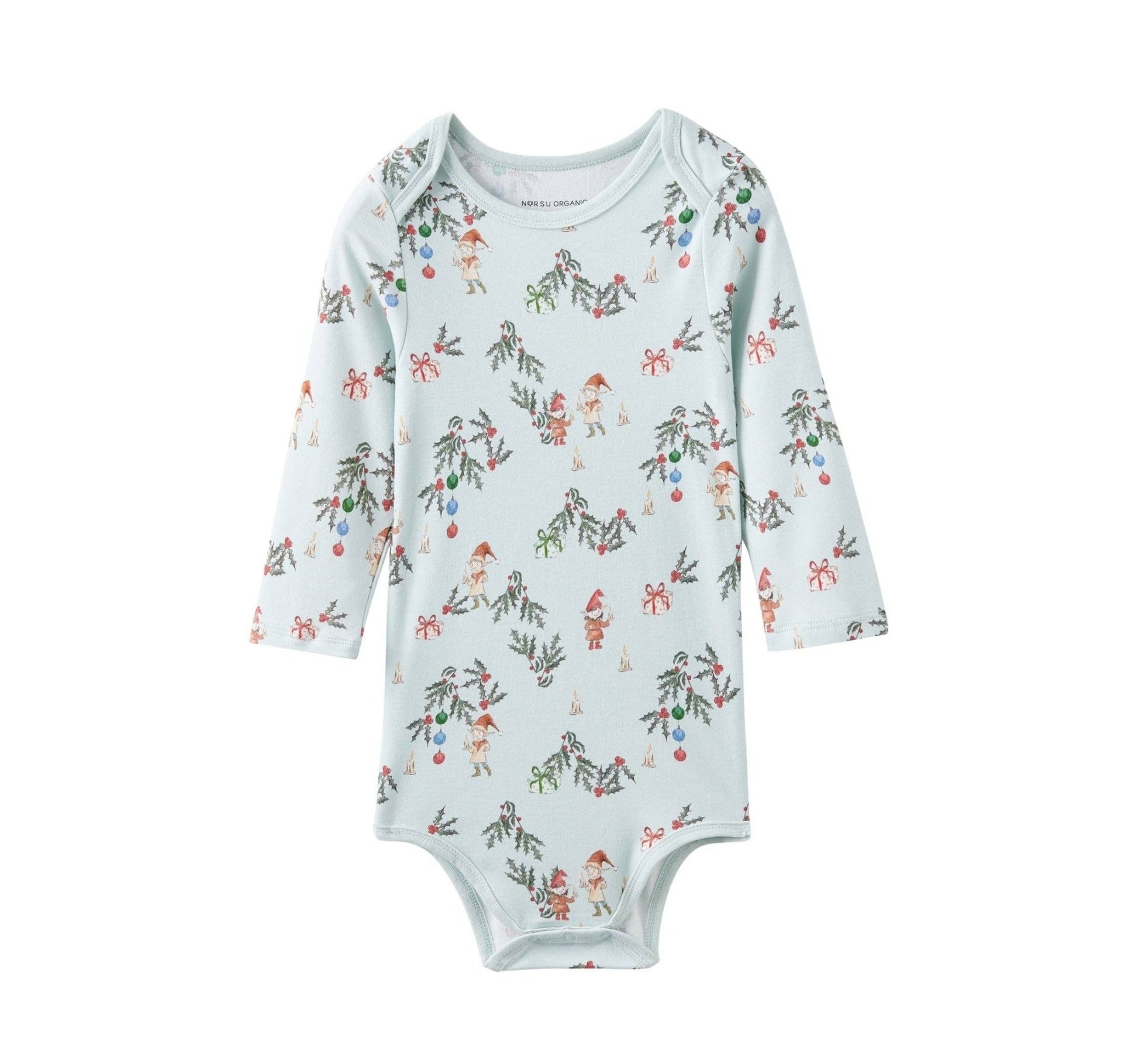 Baby Organic Long - sleeve Onesie - Jolly - Bossy Beans