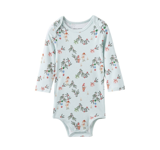 Baby Organic Long - sleeve Onesie - Jolly - Bossy Beans