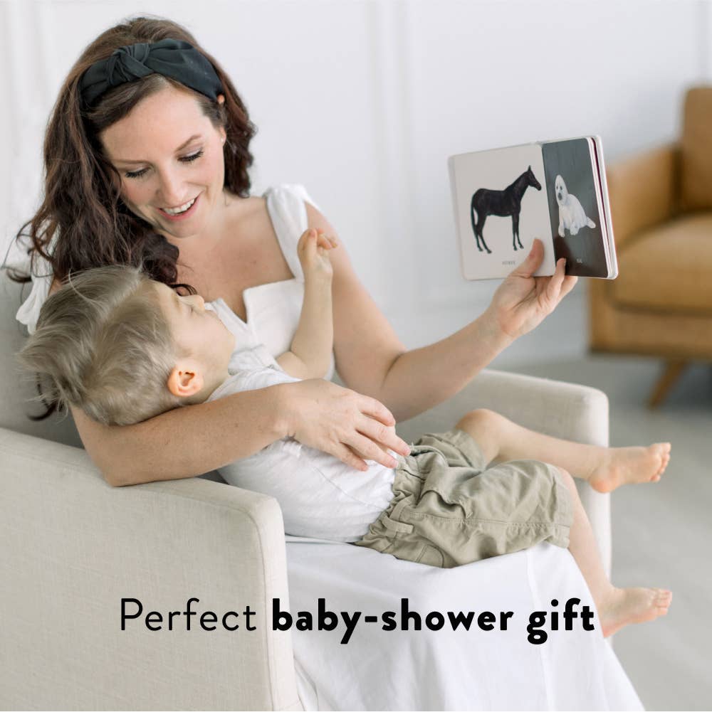 Baby's Black & White Contrast Book - Bossy Beans