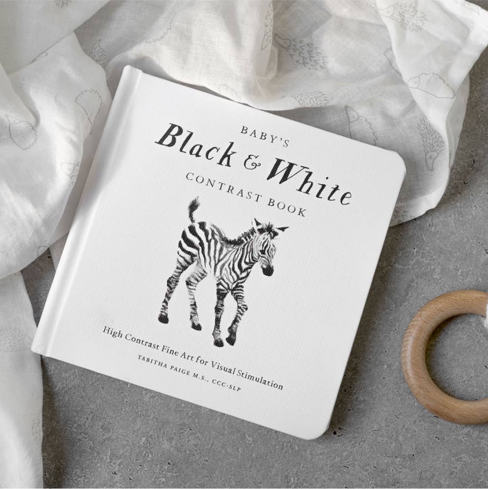 Baby's Black & White Contrast Book - Bossy Beans