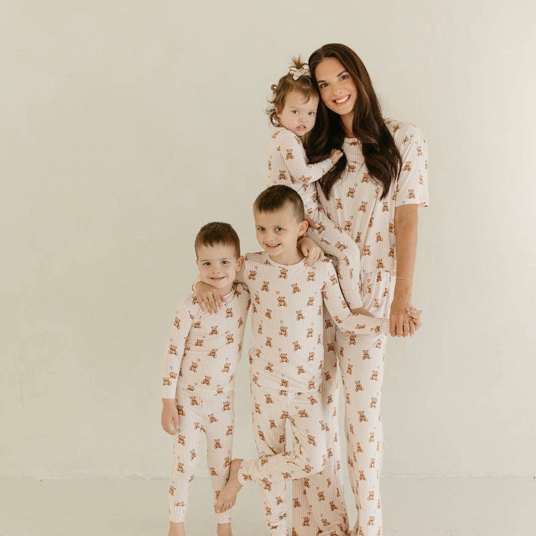 Bamboo Zipper Pajamas: Beary Loved - Bossy Beans