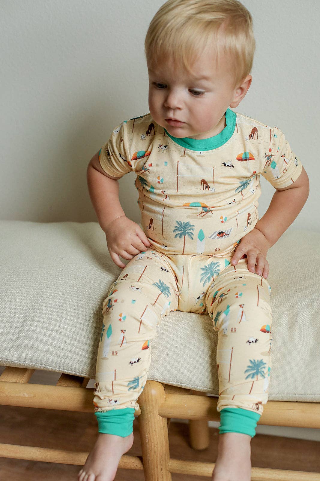 Beach Dog 2 Piece Bamboo Pajama Set - Bossy Beans