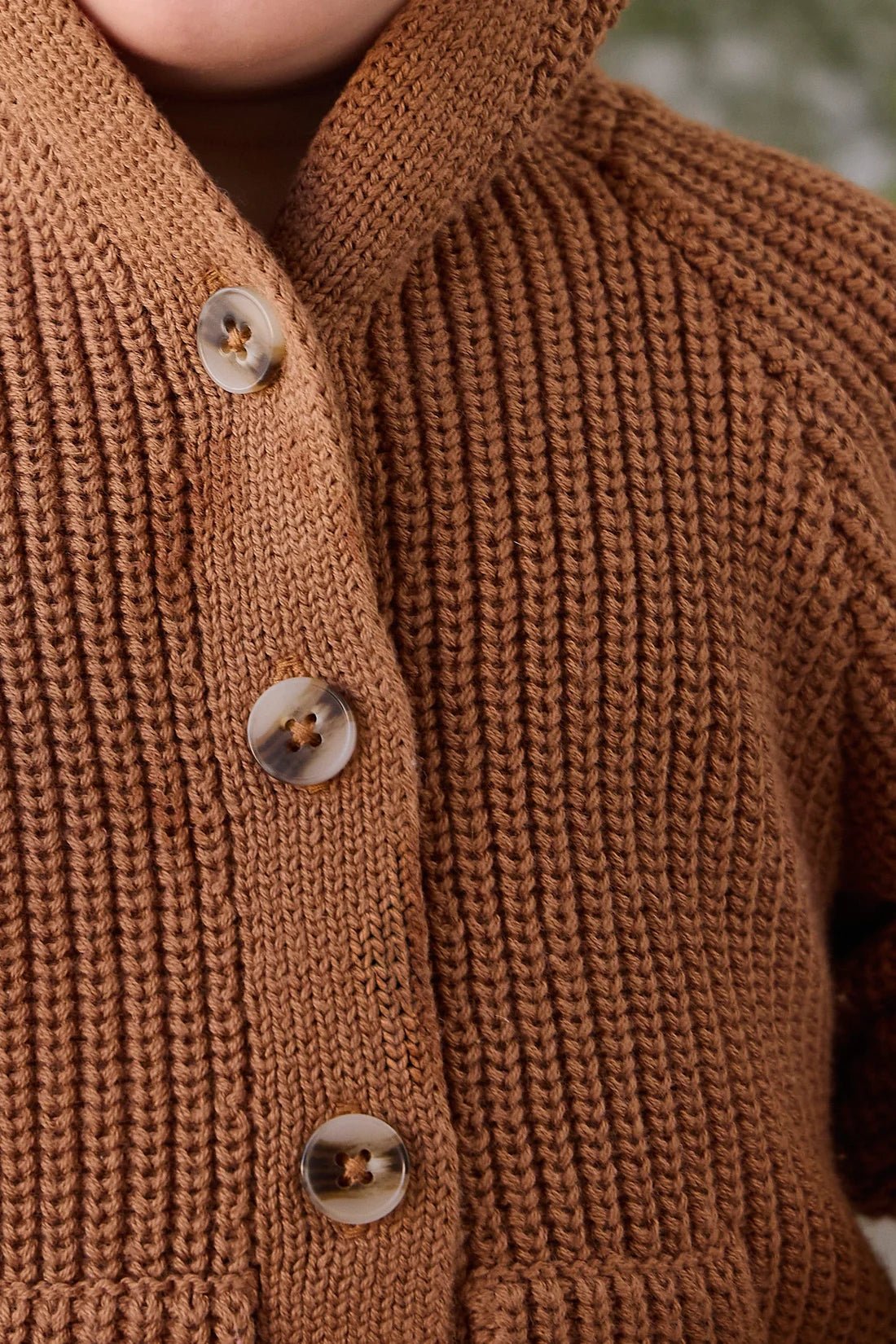 Bear Cardigan - Butterscotch - Bossy Beans