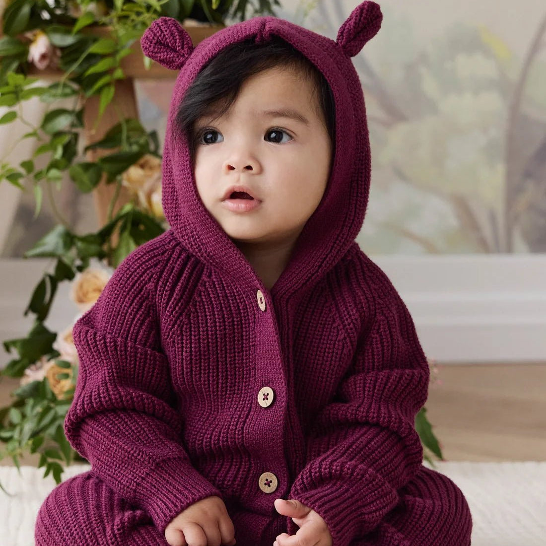 Bear Onepiece - Sweet Mulberry - Bossy Beans