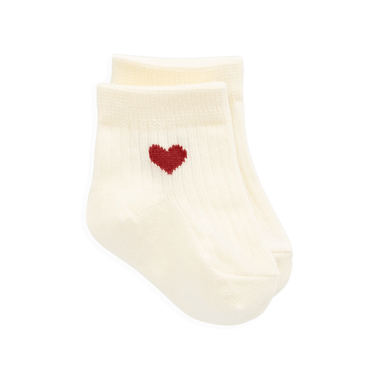 Bellamy Sock - Bellamy Heart Urban Red - Bossy Beans