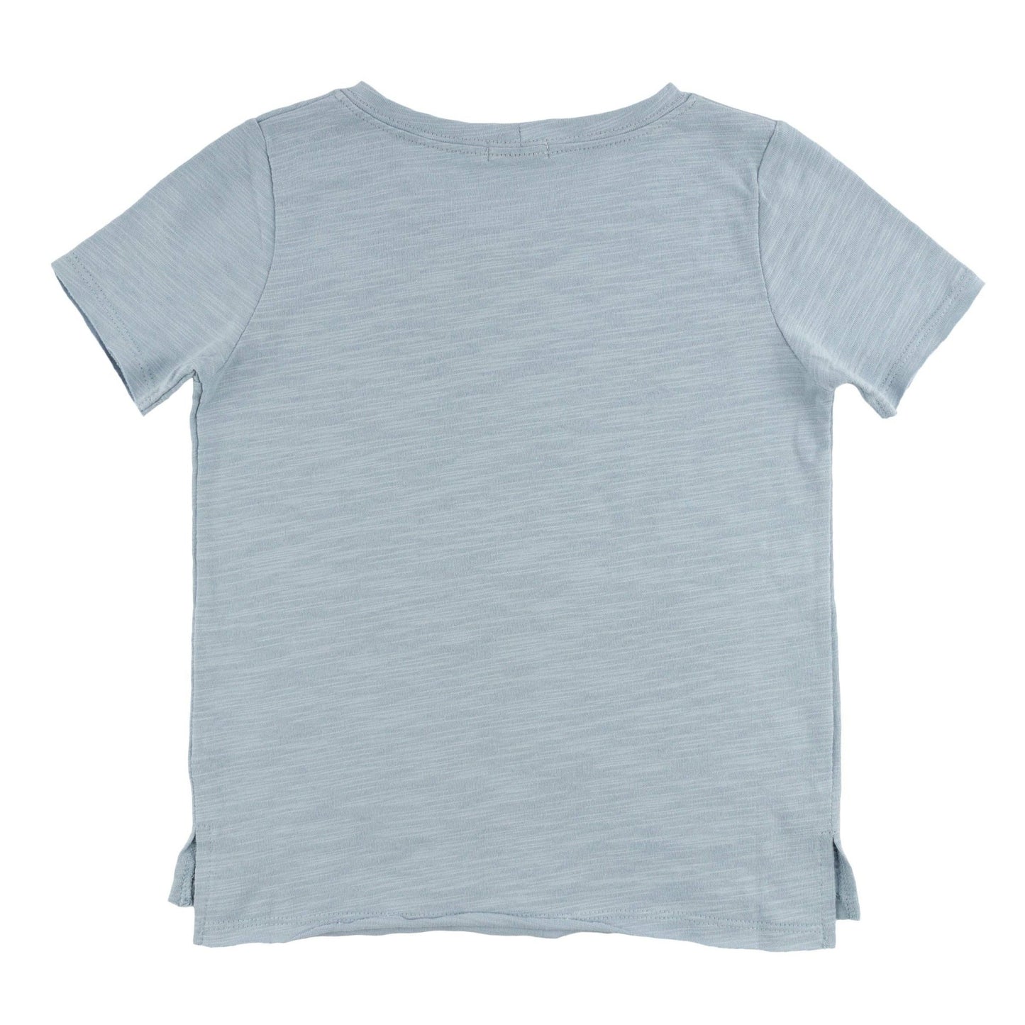 "big bro." Cotton Slub Raw Edge Tee - Fog - Bossy Beans