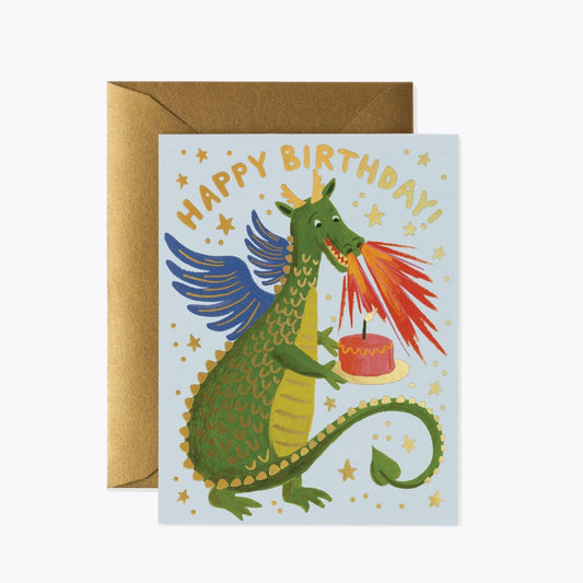 Birthday Dragon Card - Bossy Beans