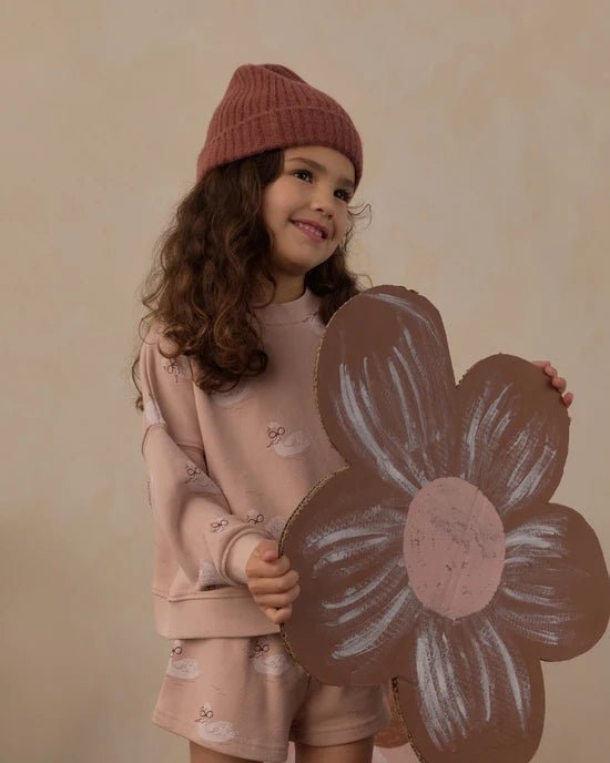 Boxy Pullover: Swans - Bossy Beans