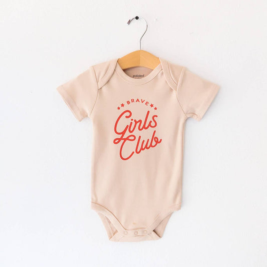 "Brave Girls Club" Baby Girl Bodysuit - Bossy Beans