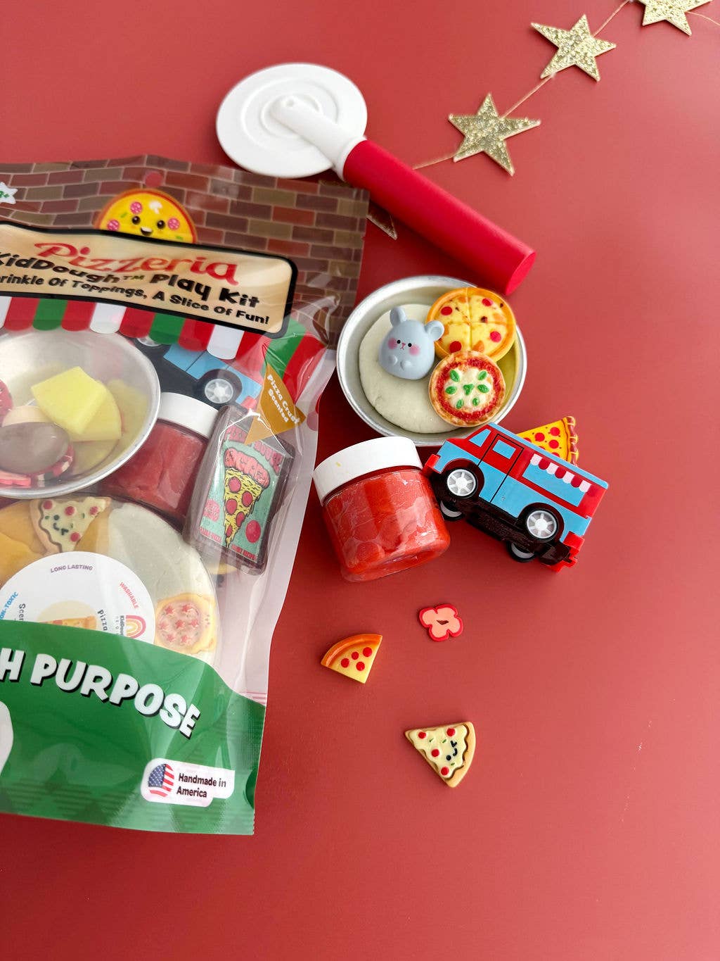 Earth Grown KidDoughs (KidDoughs by EGKD) - Pizzeria KidDough Play Kit