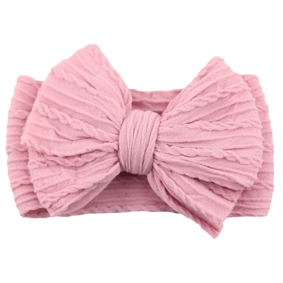 Cable Bow: Pastel Rose - Bossy Beans