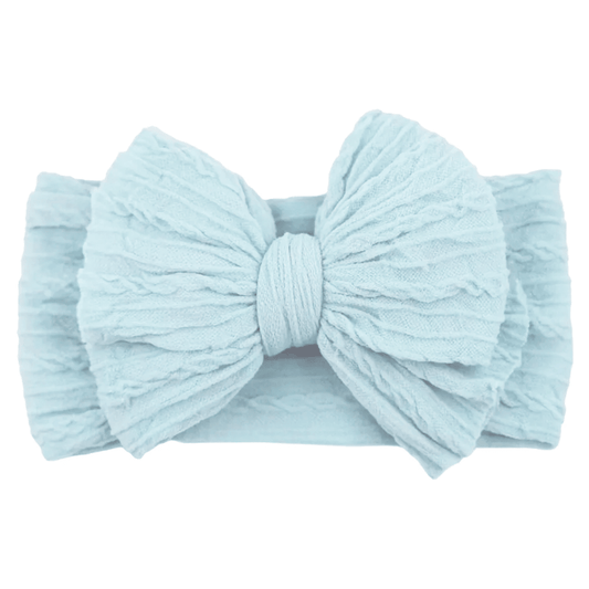 Cable Bow: Skylight Blue - Bossy Beans