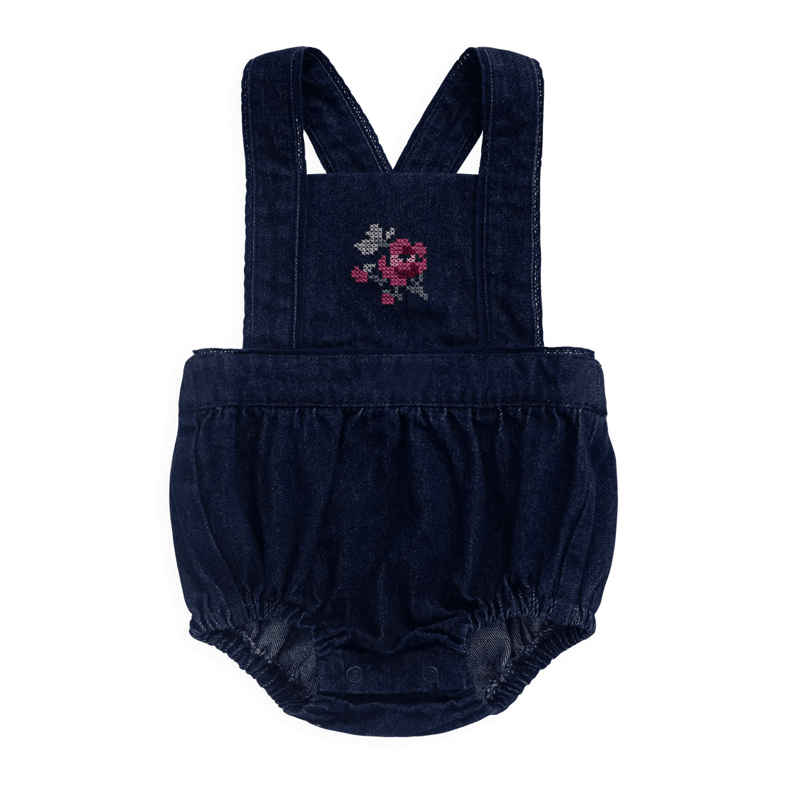 Calianna Playsuit - Deep Sea Denim Orchid Rose - Bossy Beans