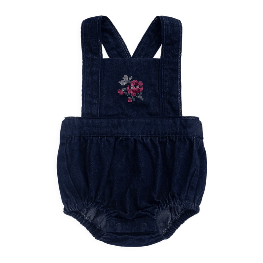 Calianna Playsuit - Deep Sea Denim Orchid Rose - Bossy Beans