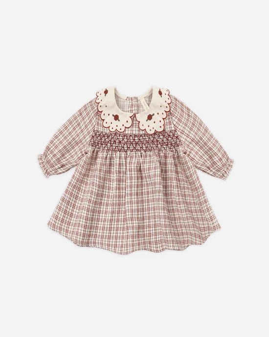 Callie Dress: Christmas Plaid - Bossy Beans