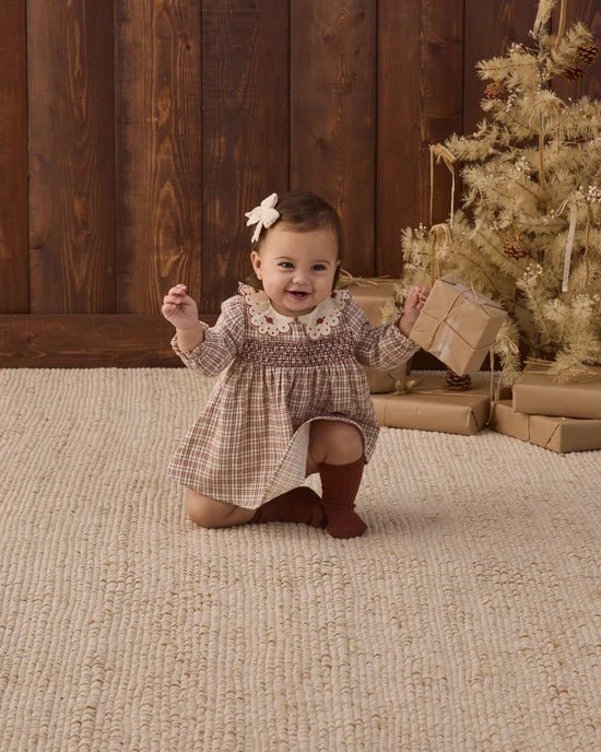 Callie Dress: Christmas Plaid - Bossy Beans