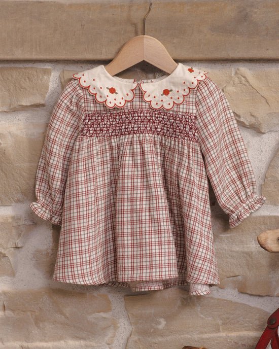 Callie Dress: Christmas Plaid - Bossy Beans