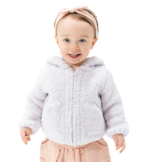 Chenille Hooded Jacket - Natural - Bossy Beans