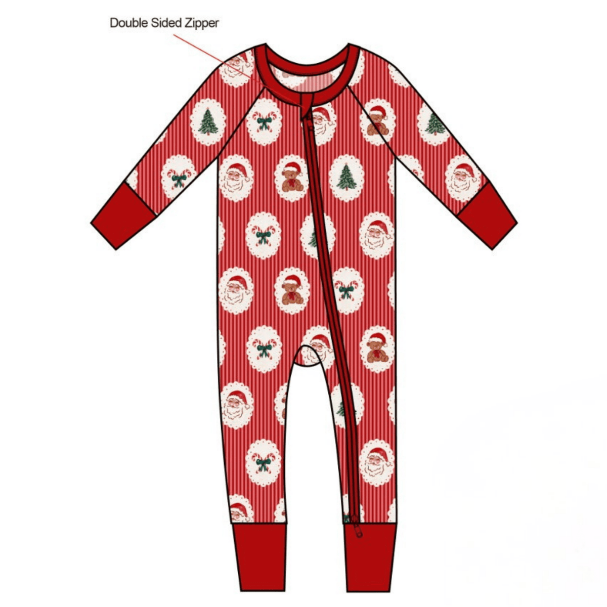 Classic Christmas Baby PJs - Bossy Beans