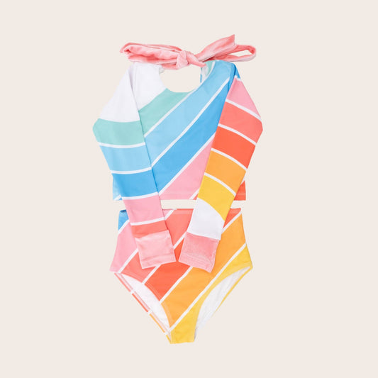 Coney Island Rainbow Two Piece Long Sleeve - Bossy Beans