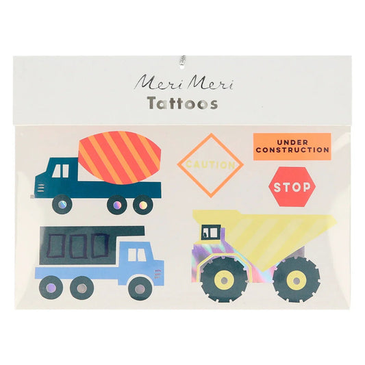 Construction Temporary Tattoos - Bossy Beans