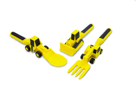 Constructive Eating - Set of 3 Construction Utensils - Bossy Beans