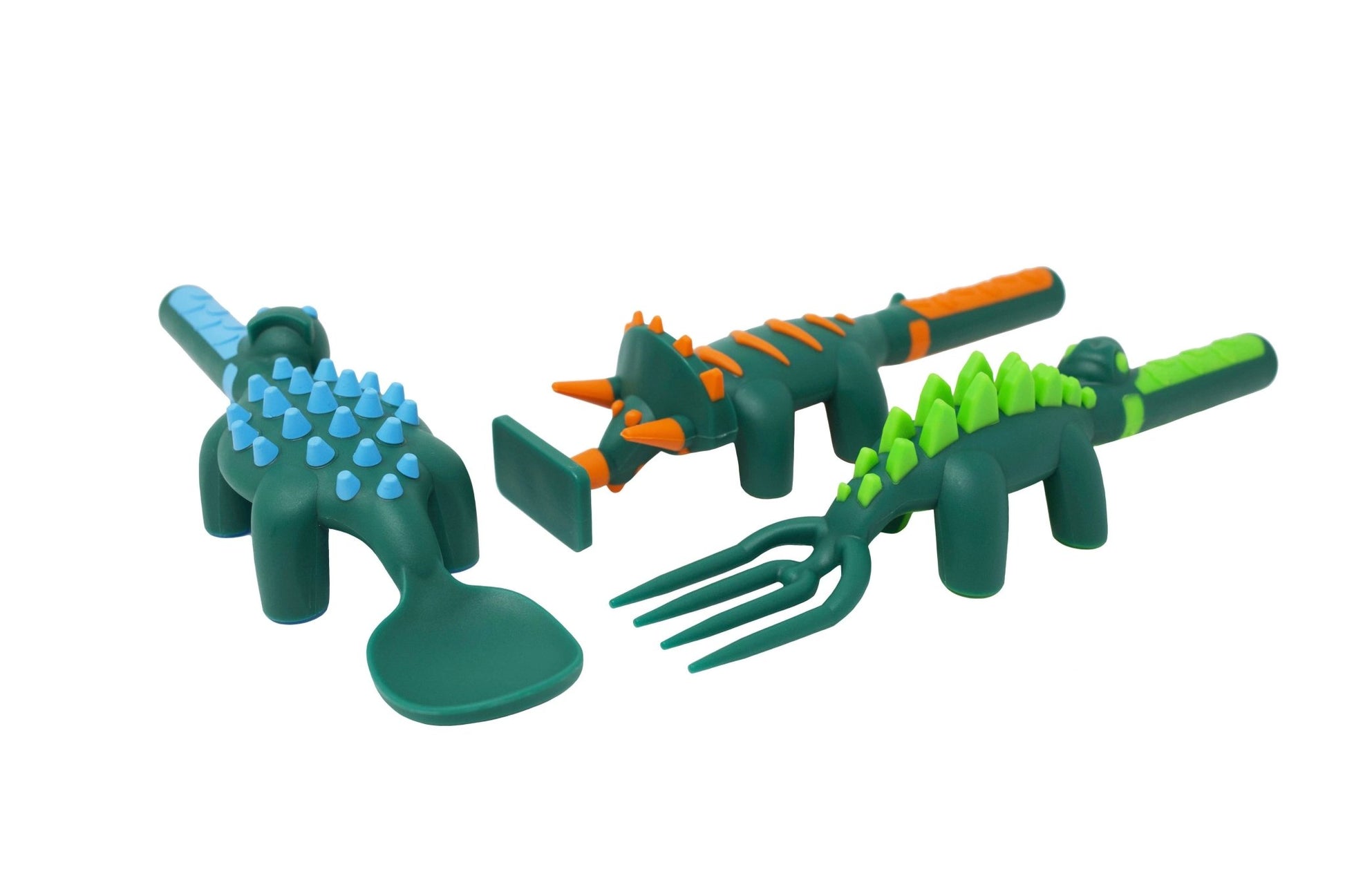 Constructive Eating - Set of 3 Dino Utensils - Bossy Beans