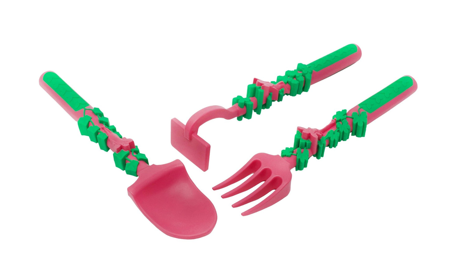 Constructive Eating - Set of 3 Garden Fairy Utensils - Bossy Beans